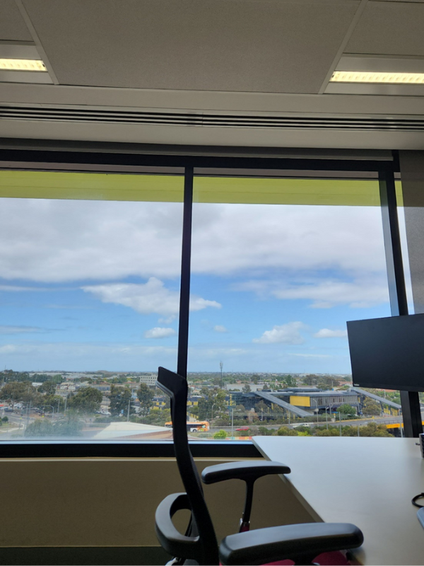 NDIA Graduate - desk beside the window