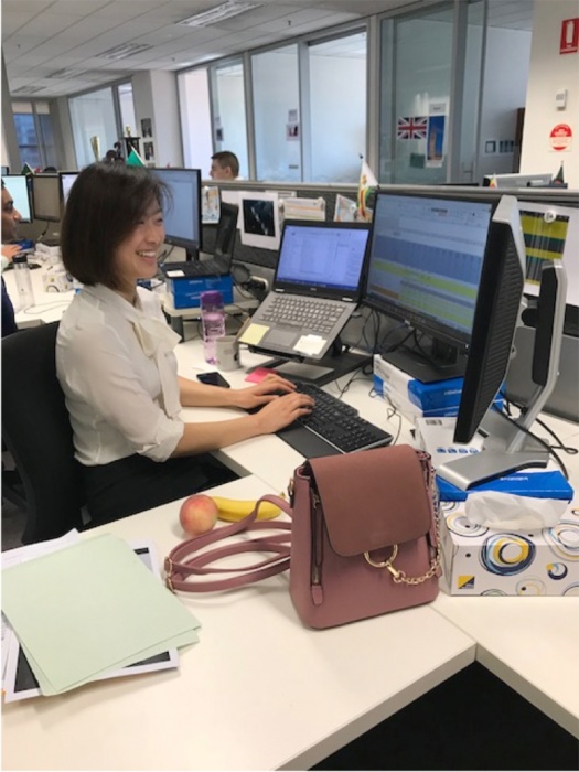 Pitcher Partners Lingyun Li at her desk