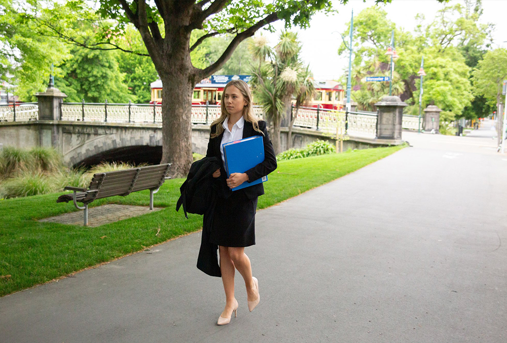 Lane Neave Graduate Isabella Eaton Walking