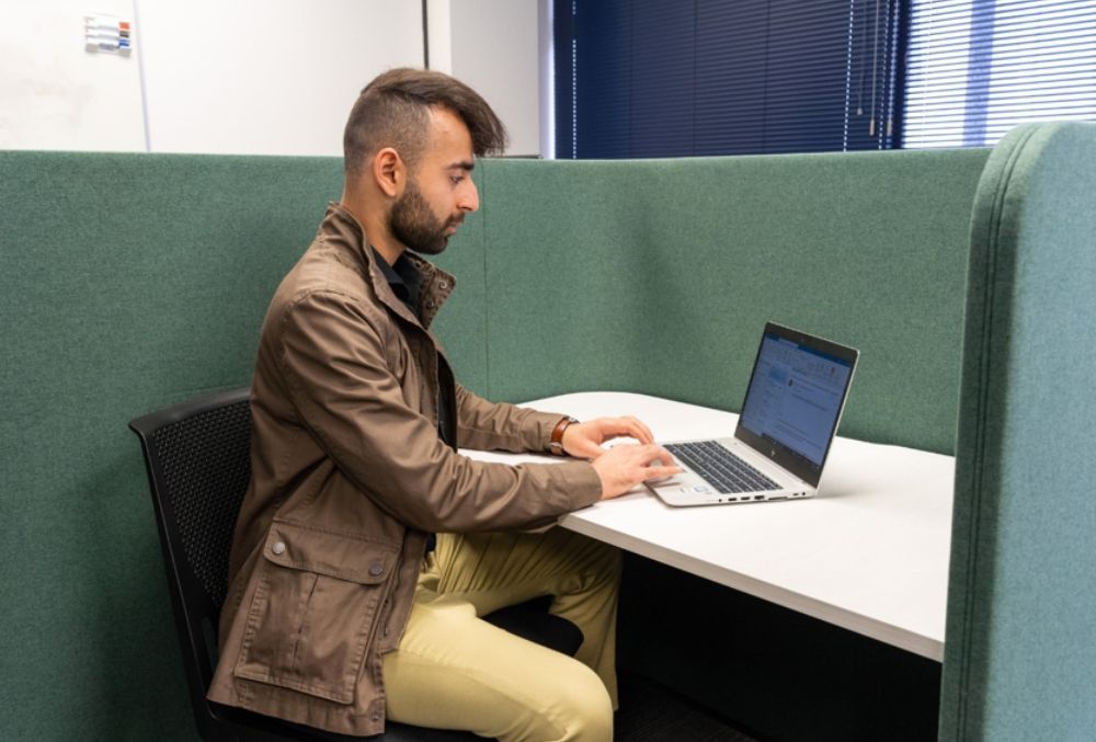 Inland revenue shery baber on his desk