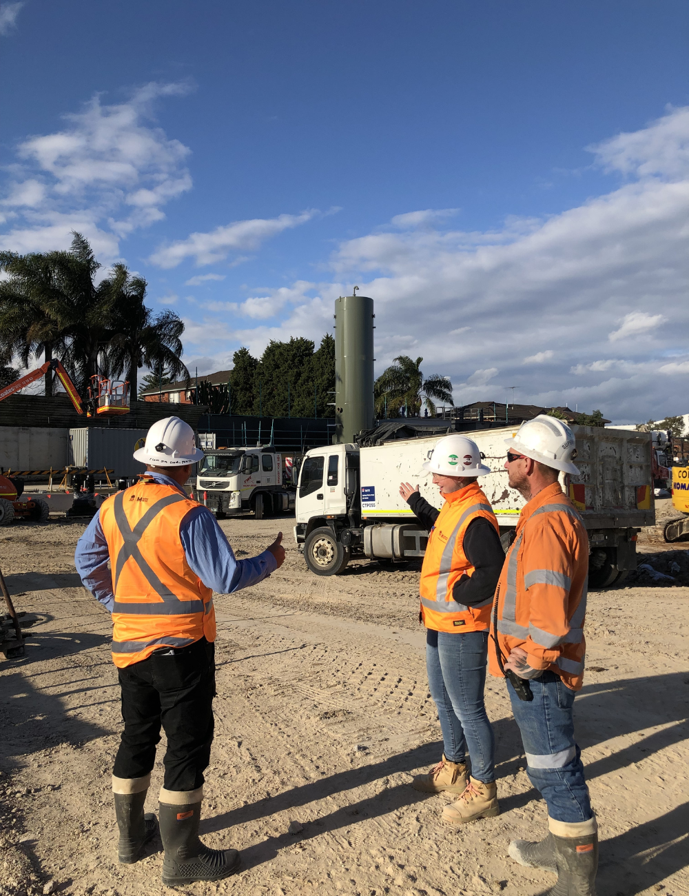 Acciona-Brittney Monk - on site with colleagues