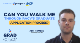 Can you walk me through RACV's graduate application process?