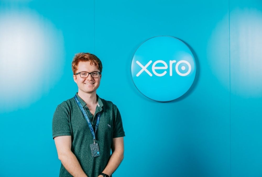 XERO - Benedict Gattas standing in xero company