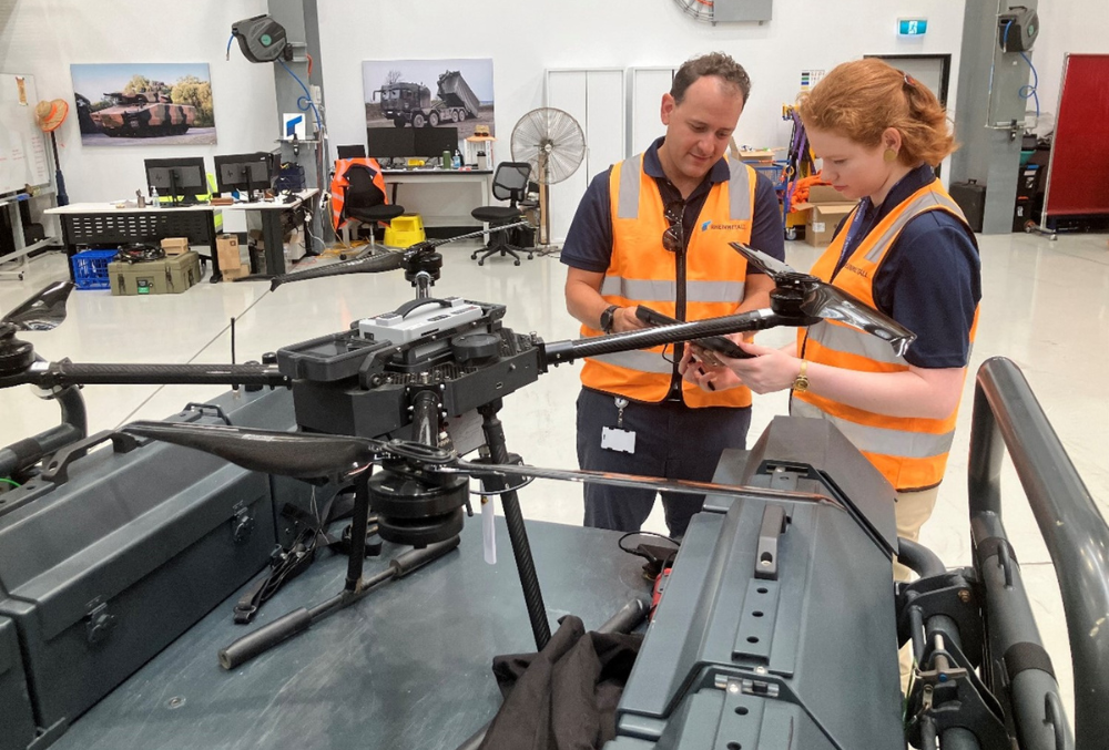 day in the life Rheinmetall Margaux Edwards demonstration of ground verhicle