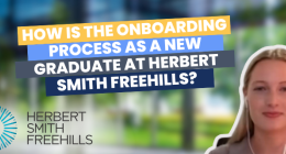 How is the onboarding process as a new graduate at Herbert Smith Freehills?