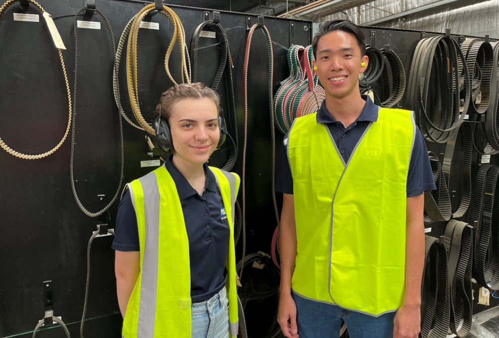 Visy - Madeleine Stoermer - checking with colleagues before she goes home