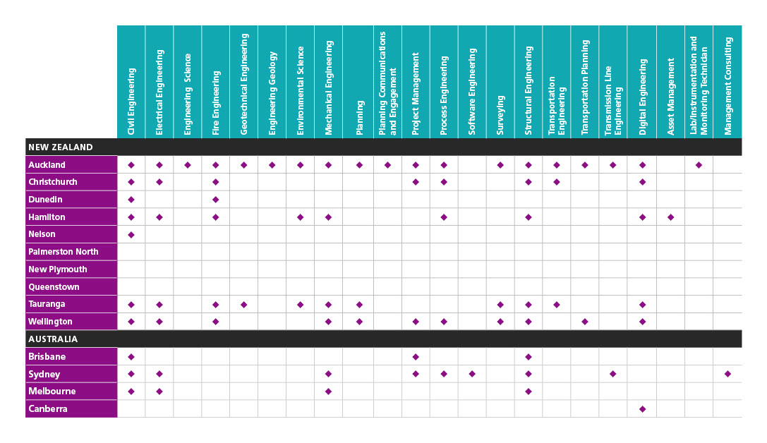 Beca degree and role table