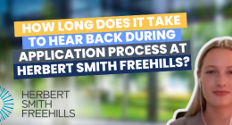  How long does it take to hear back during application process at Herbert Smith Freehills?