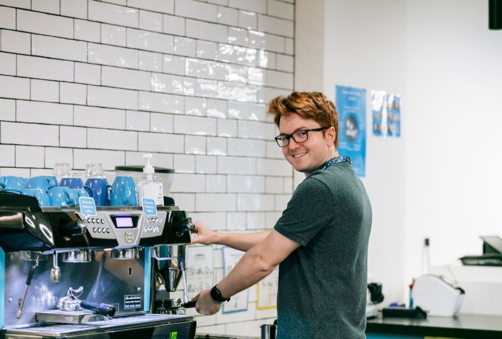 XERO - Benedict Gattas preparing some coffee