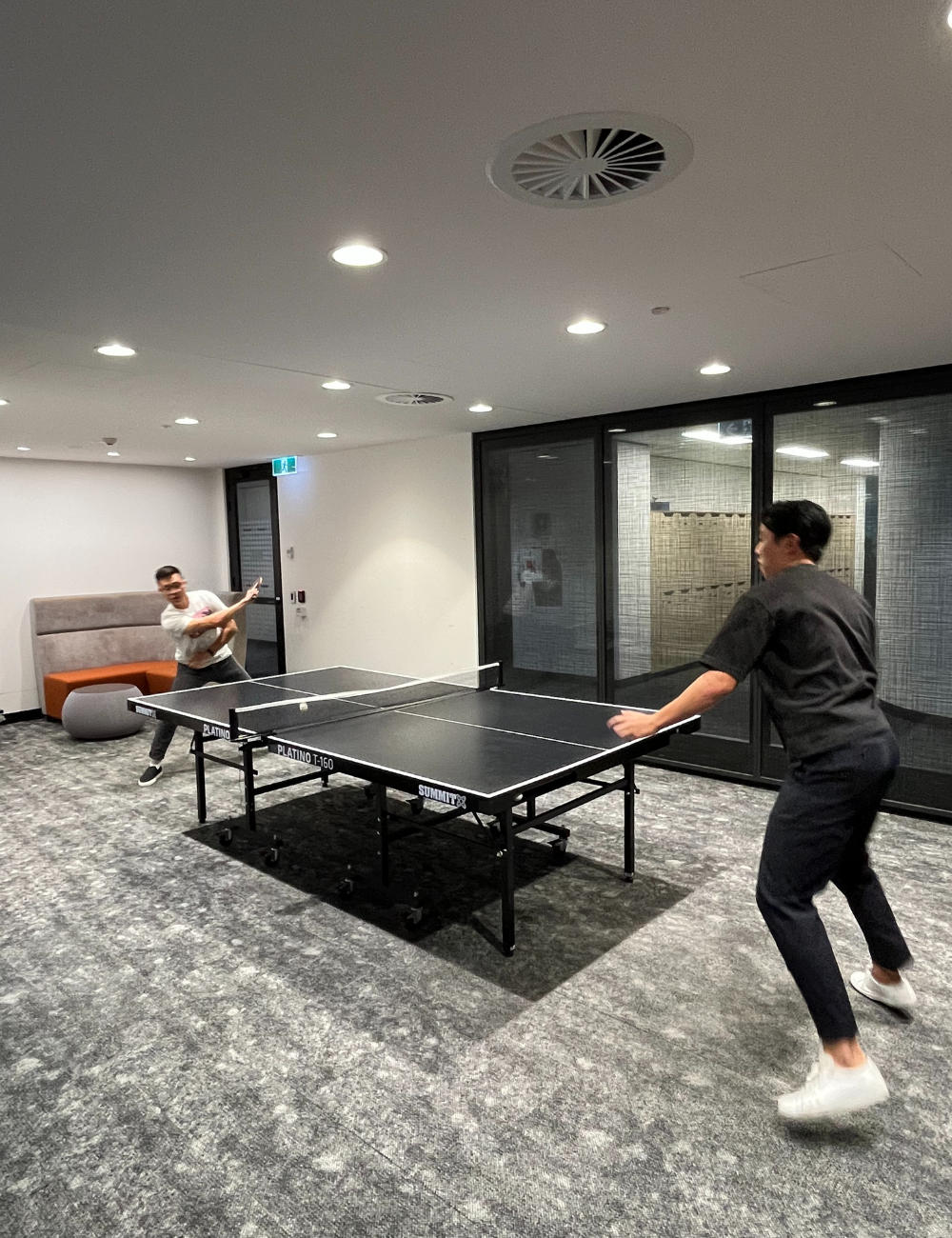 day in the life Siddharth Tatikonda Mastercard playing table tennis after work