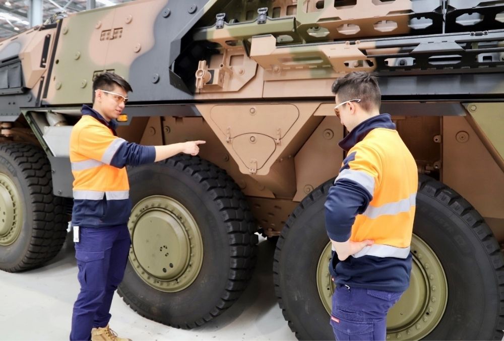 day-in-a-life-rheinmetall-defence-australia-nhat-minh-Iakimov-lam-in-the-production-building