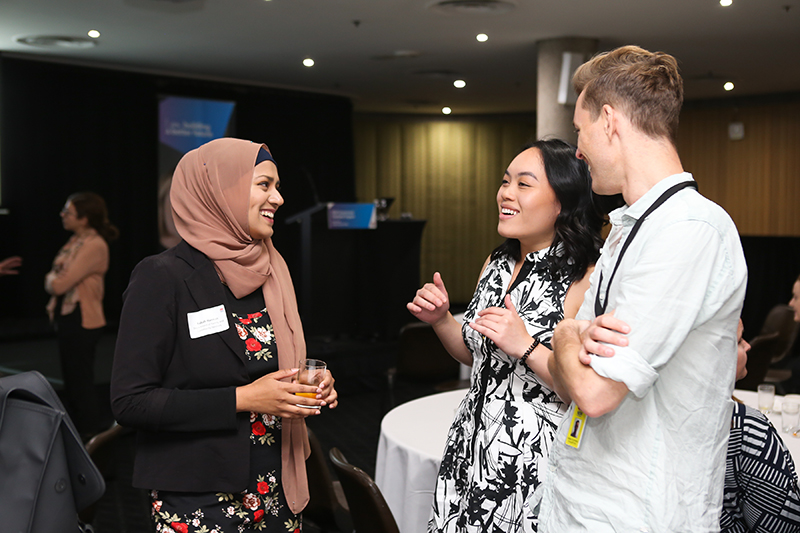 Day in the Life_NSW Government_Rabab Hannan4_800x600 2017 Talking with colleagues
